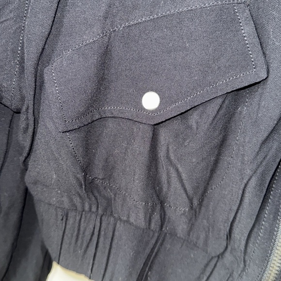 Free People jacket NEW On Pointe Bomber Black small - Picture 4 of 6